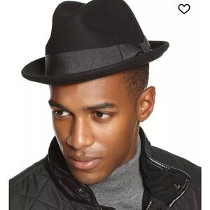 NWT Country Gentleman Black Fedora Hat Floyd  size L men/women